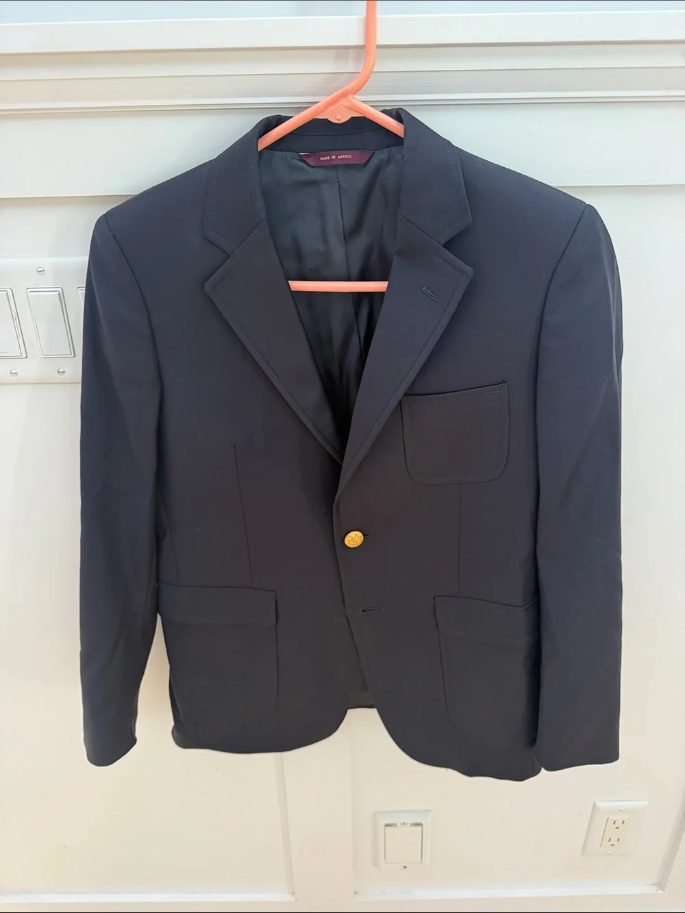 Brooks Brothers Navy Blazer with Gold Button